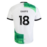 Liverpool Cody Gakpo #18 Bortatröja 2023-24 Korta ärmar